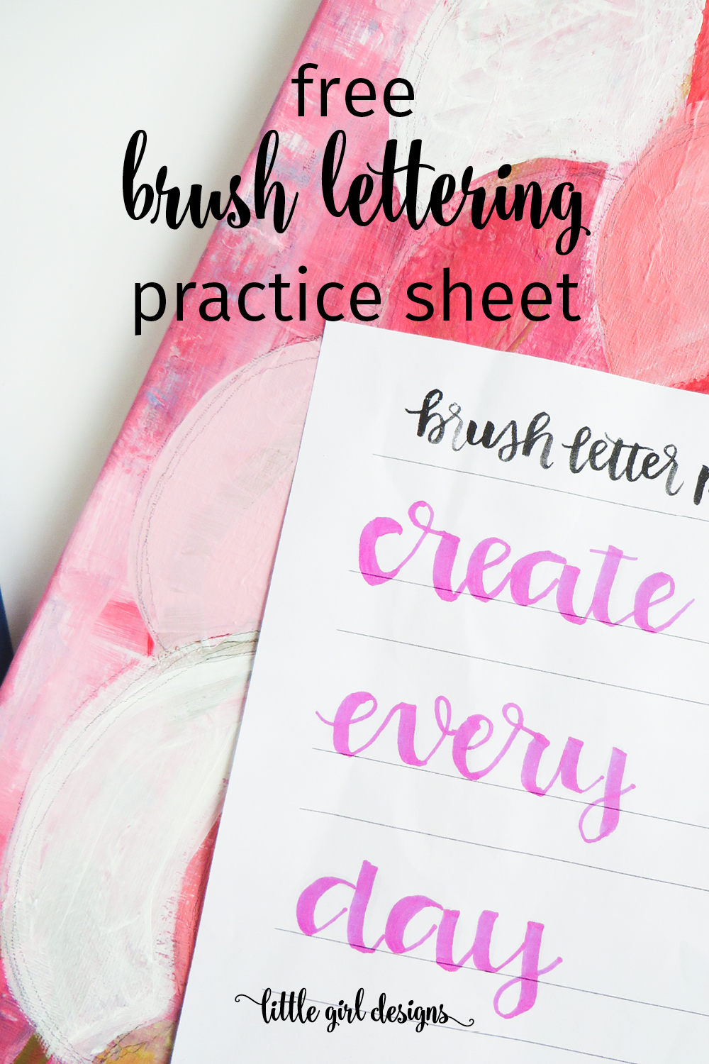 Brush lettering is my new favorite thing. Today you can grab your free practice sheet on my blog. Yippee!